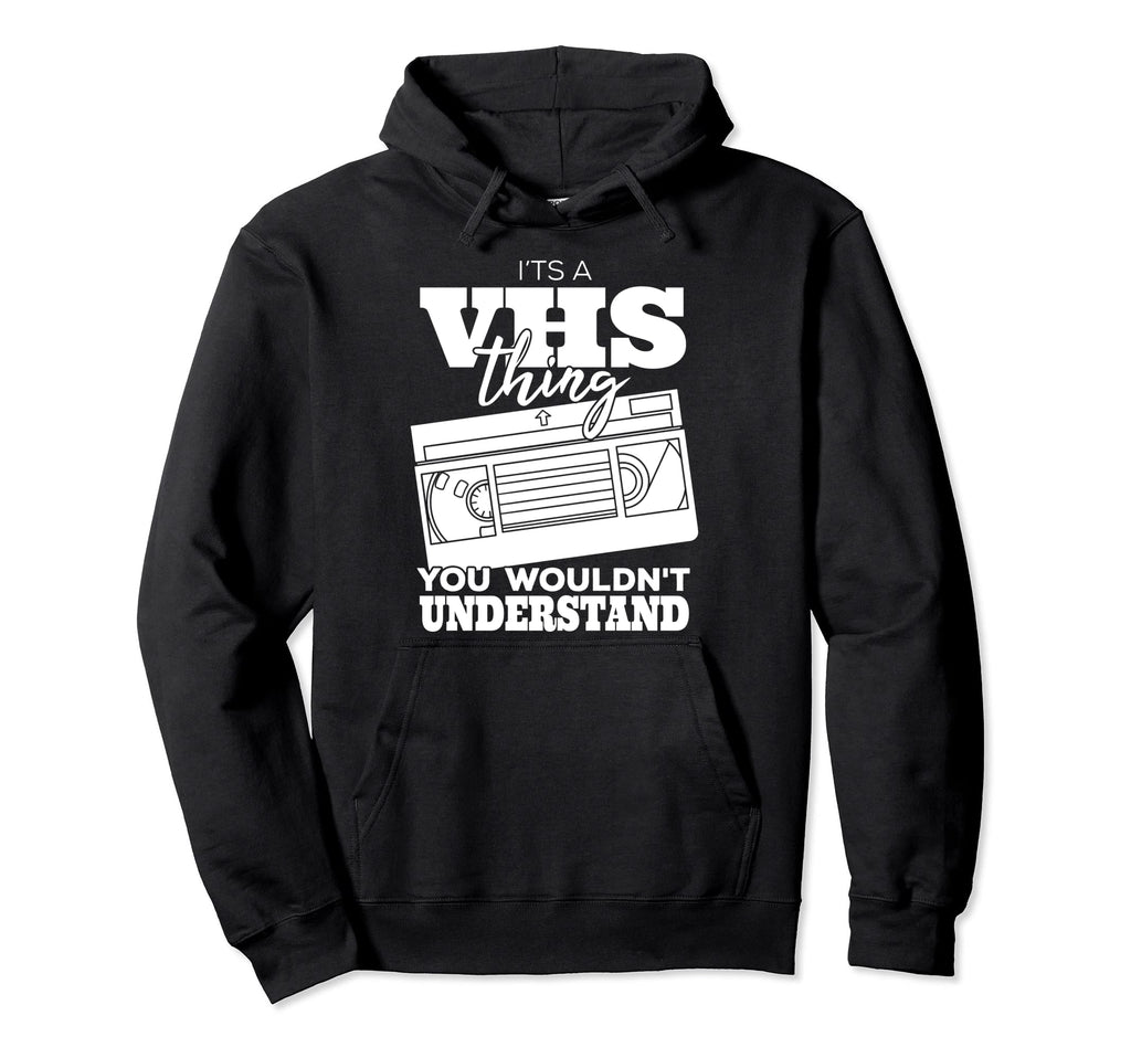 Vhs Gift Video Cassette Tape Hoodie - Casual Everyday Wear Men Women - T-Shirt, Sweatshirt, Hoodie