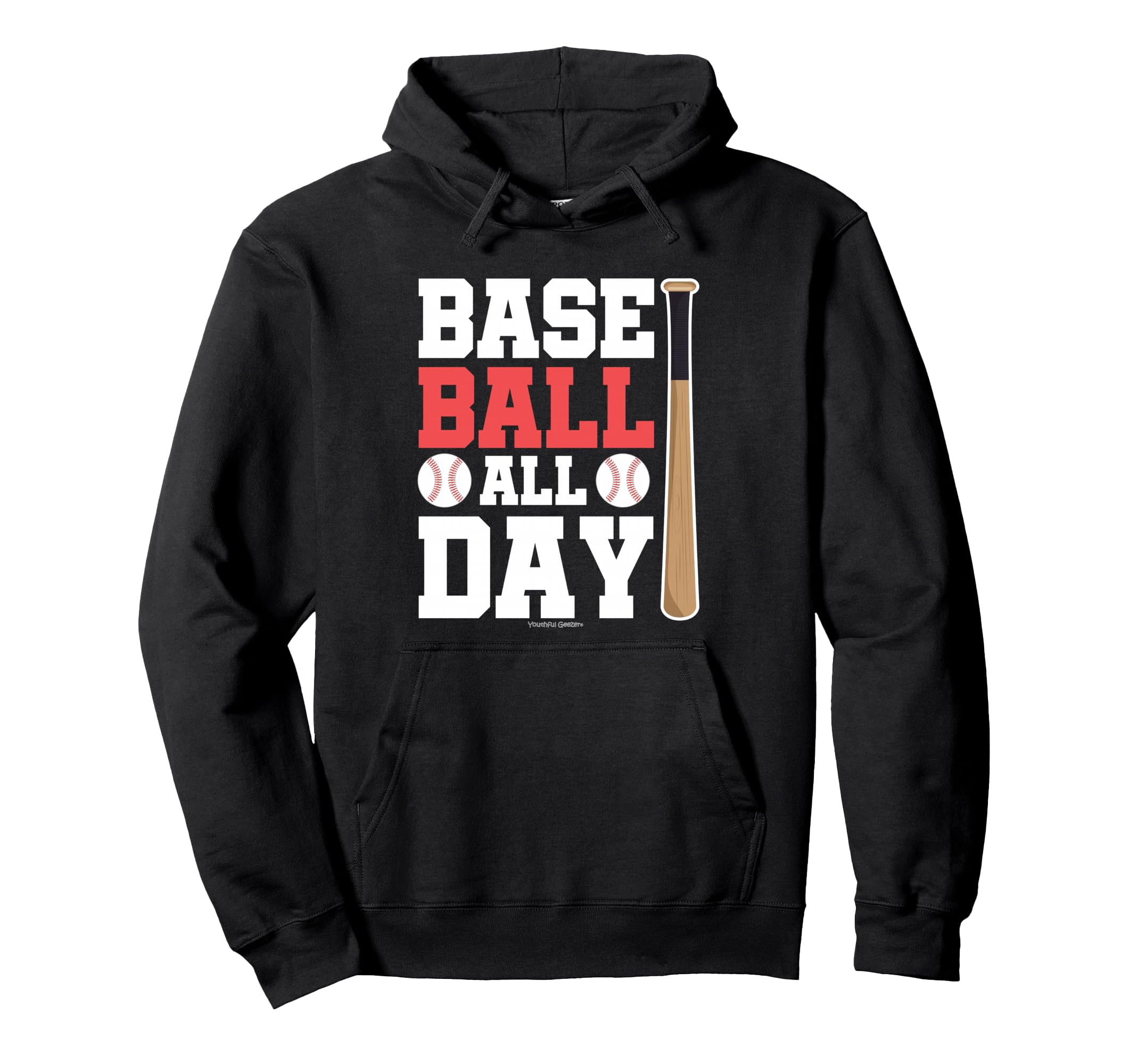 Baseball All Day Baseball Lover Hoodie - Casual Everyday Wear Unisex - T-Shirt, Sweatshirt, Hoodie
