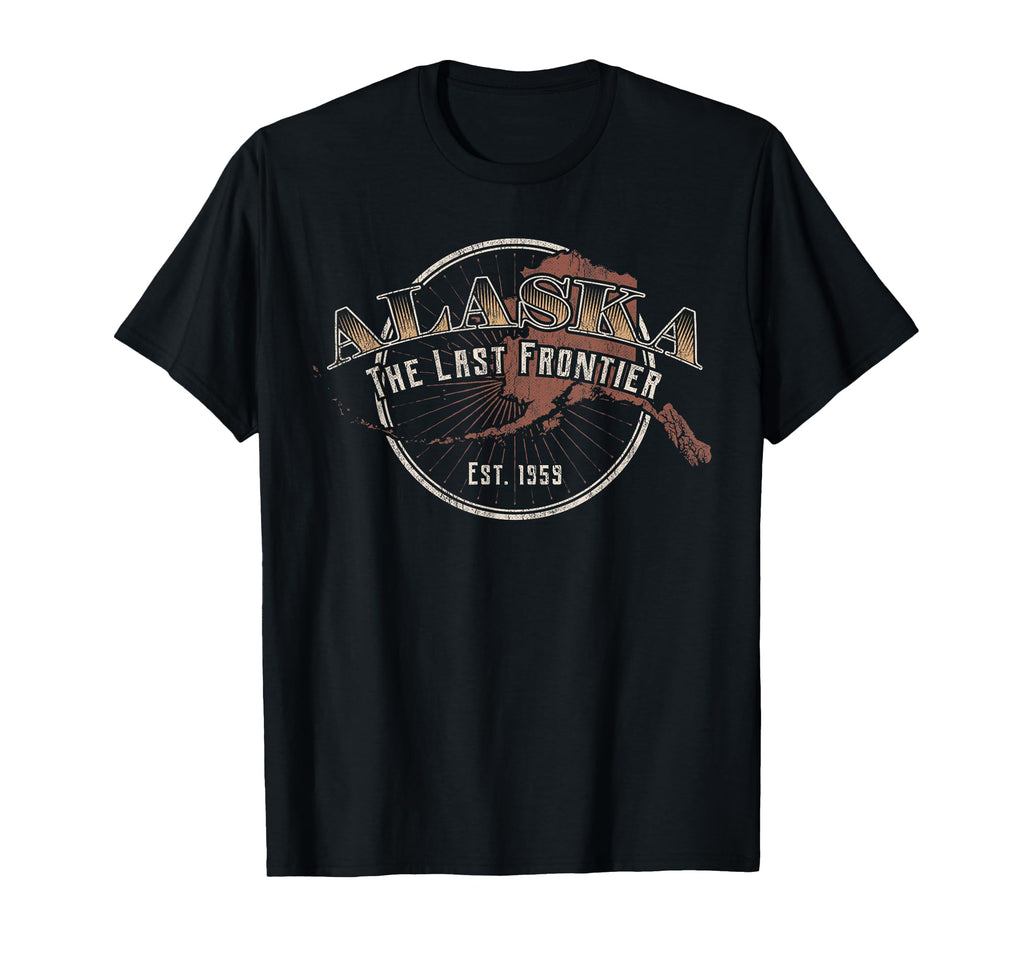 Alaska Distressed State Map T-Shirt - Aesthetic Graphic Men Women - T-Shirt, Sweatshirt, Hoodie