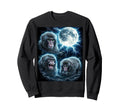 Punch Monkey Moon 90S Punch Team Sweatshirt - Novelty Apparel Unisex - T-Shirt, Sweatshirt, Hoodie