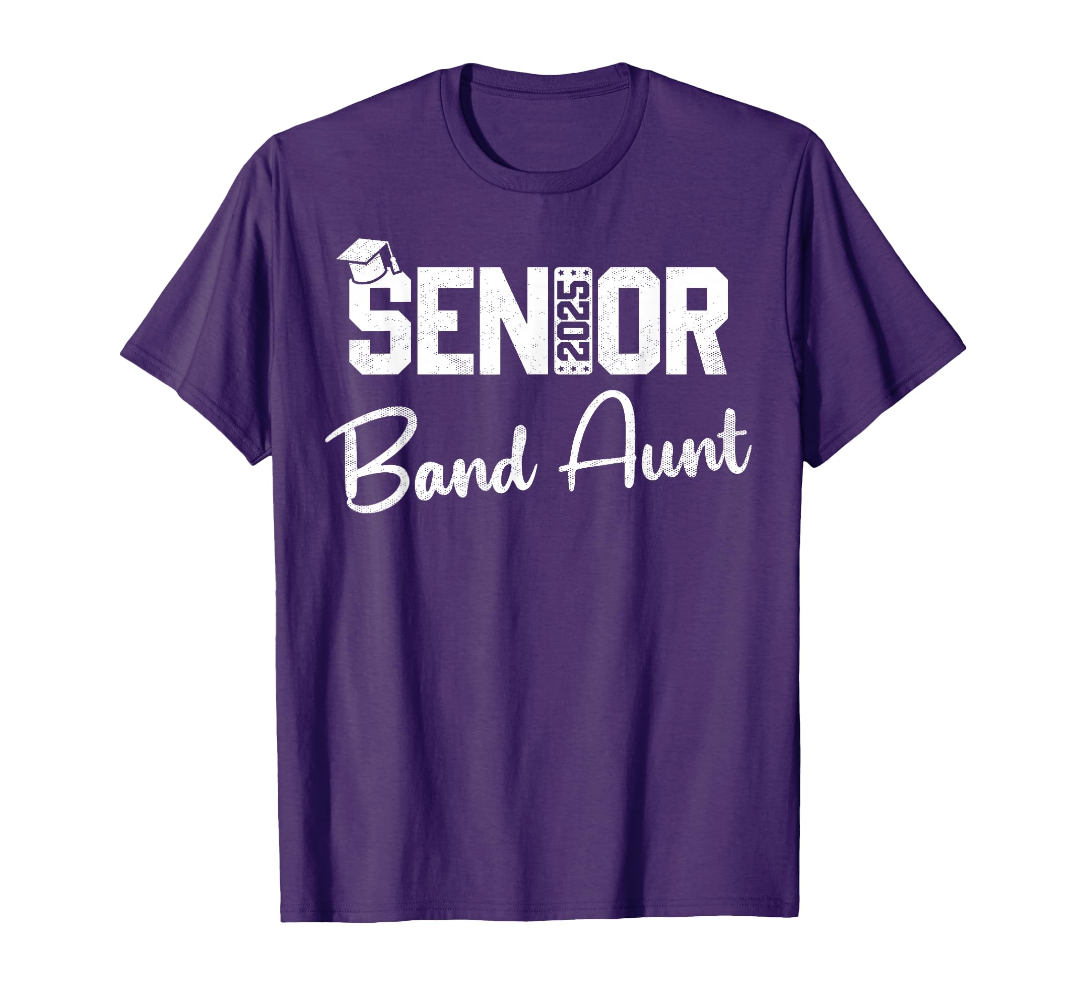 Senior Marching Band Aunt 2025 Proud T-Shirt - Unique Graphic for Adults - T-Shirt, Sweatshirt, Hoodie