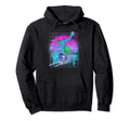 Vaporwave Aesthetics Surfing Water Sport Hoodie - Graphic Print Unisex - T-Shirt, Sweatshirt, Hoodie
