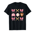 Baseball Mom Coquette Mothers Day T-Shirt - Custom Art Print Unisex - T-Shirt, Sweatshirt, Hoodie