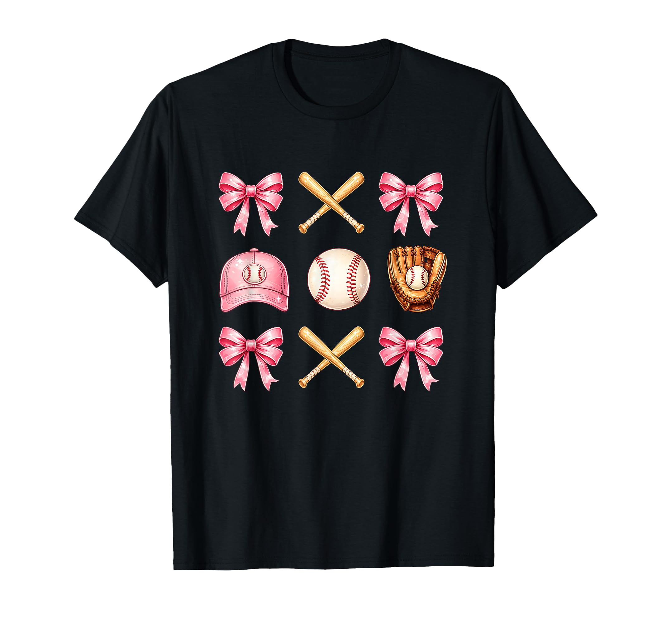 Baseball Mom Coquette Mothers Day T-Shirt - Custom Art Print Unisex - T-Shirt, Sweatshirt, Hoodie