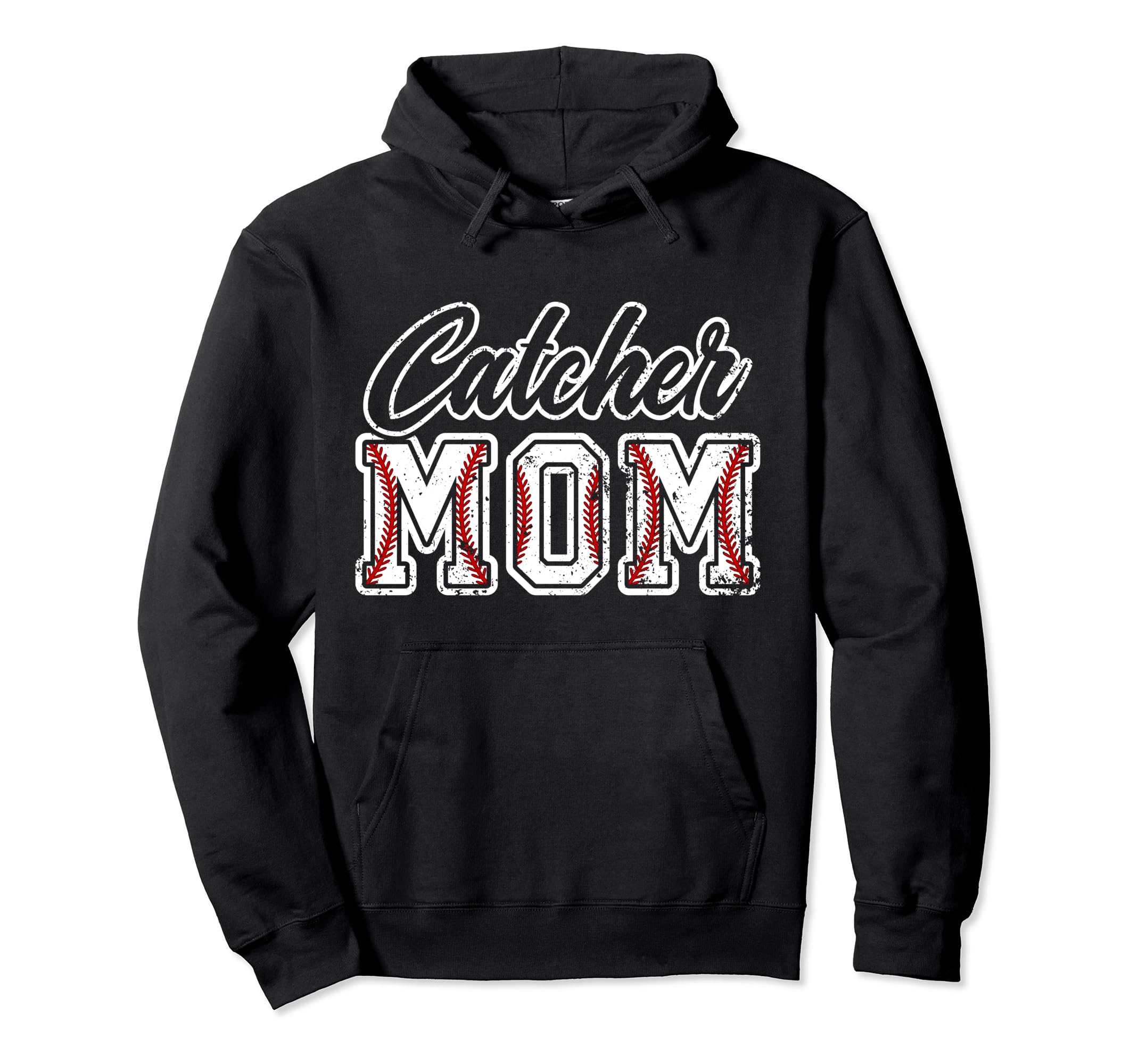 Baseball Catcher Mom Baseball Catcher Hoodie - Minimalist Print for Adults - T-Shirt, Sweatshirt, Hoodie