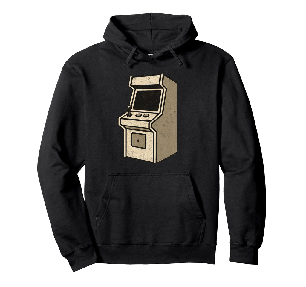 Insert Coin Distressed Gamer Hoodie - Fun Novelty Design Men Women - T-Shirt, Sweatshirt, Hoodie
