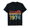 Circa 1974 Fun 70S 80S Rainbow Sunset T-Shirt - Minimalist Print Unisex - T-Shirt, Sweatshirt, Hoodie