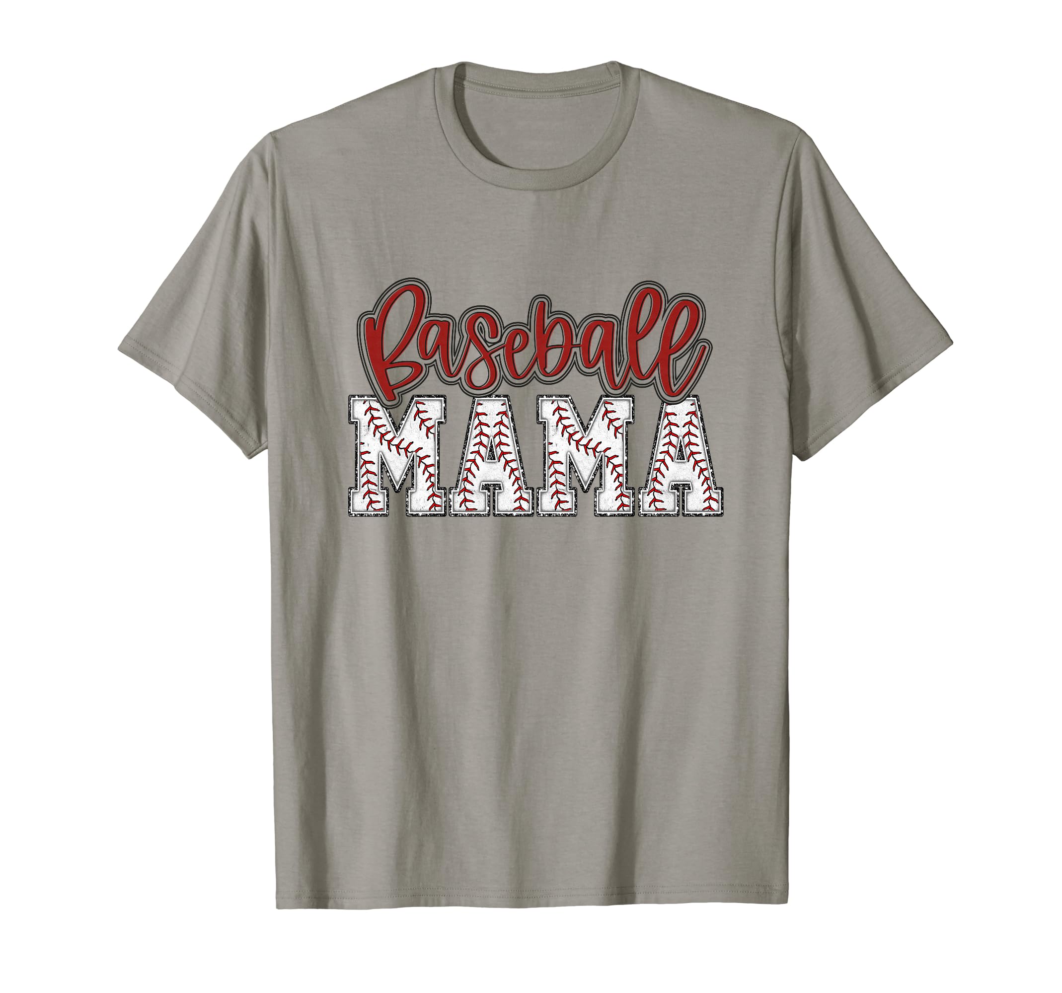Baseball Mom Red Baseball Mama Matching T-Shirt - Minimalist Print Unisex - T-Shirt, Sweatshirt, Hoodie