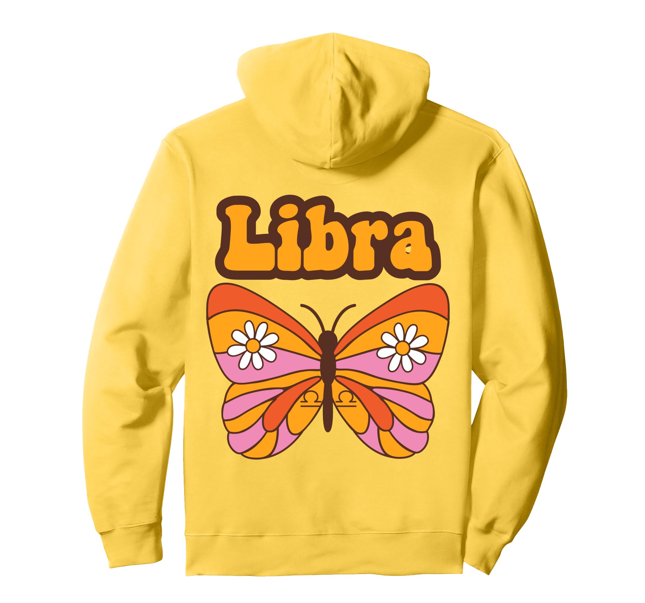 Libra Zodiac Butterfly Boho Aesthetic Hoodie - Casual Everyday Wear Unisex - T-Shirt, Sweatshirt, Hoodie