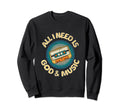 God Music Cassette Tape Boombox Sweatshirt - Novelty Apparel for Adults - T-Shirt, Sweatshirt, Hoodie