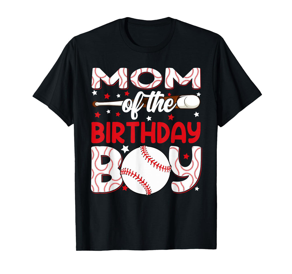 Mom Birthday Baseball Party Family T-Shirt - Trendy Graphic Unisex - T-Shirt, Sweatshirt, Hoodie