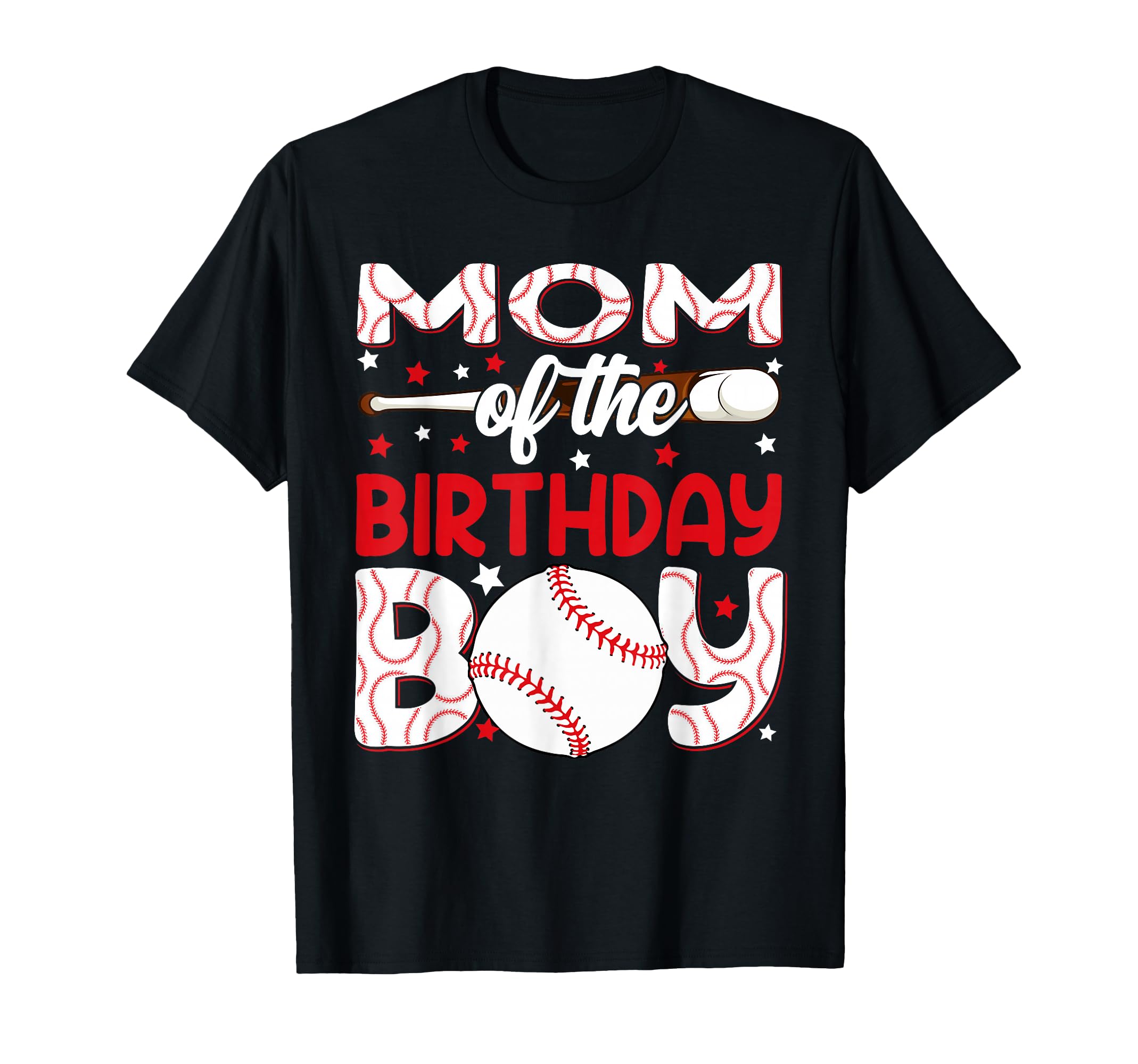 Mom Birthday Baseball Party Family T-Shirt - Trendy Graphic Unisex - T-Shirt, Sweatshirt, Hoodie