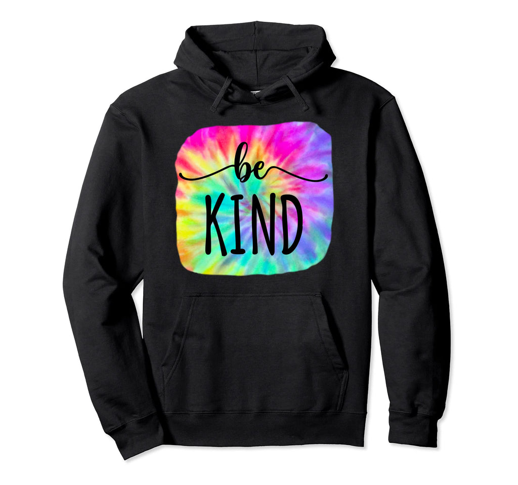 Be Kind Groovy Tie Dye Flower Power Gift Hoodie - Graphic Print for Adults - T-Shirt, Sweatshirt, Hoodie