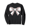 Baseball Bow Baseball Mom Mama Sweatshirt - Novelty Apparel Men Women - T-Shirt, Sweatshirt, Hoodie