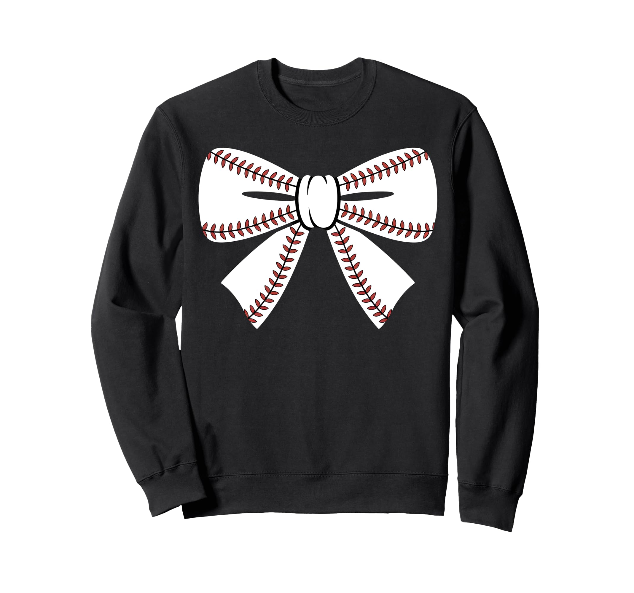 Baseball Bow Baseball Mom Mama Sweatshirt - Novelty Apparel Men Women - T-Shirt, Sweatshirt, Hoodie