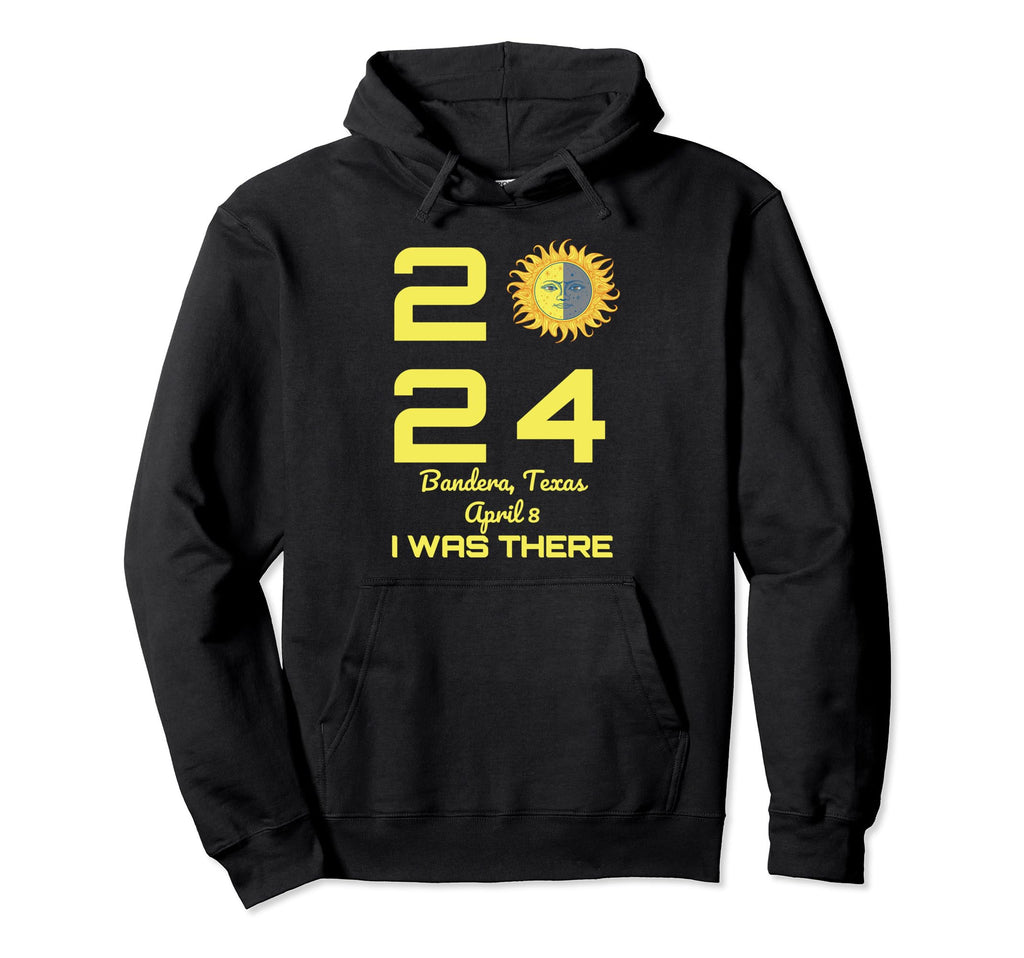 Boho Total Solar Eclipse Bandera Texas Hoodie - Graphic Print Men Women - T-Shirt, Sweatshirt, Hoodie