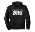 2019 Senior Distressed Effect Hoodie - Novelty Apparel for Adults - T-Shirt, Sweatshirt, Hoodie