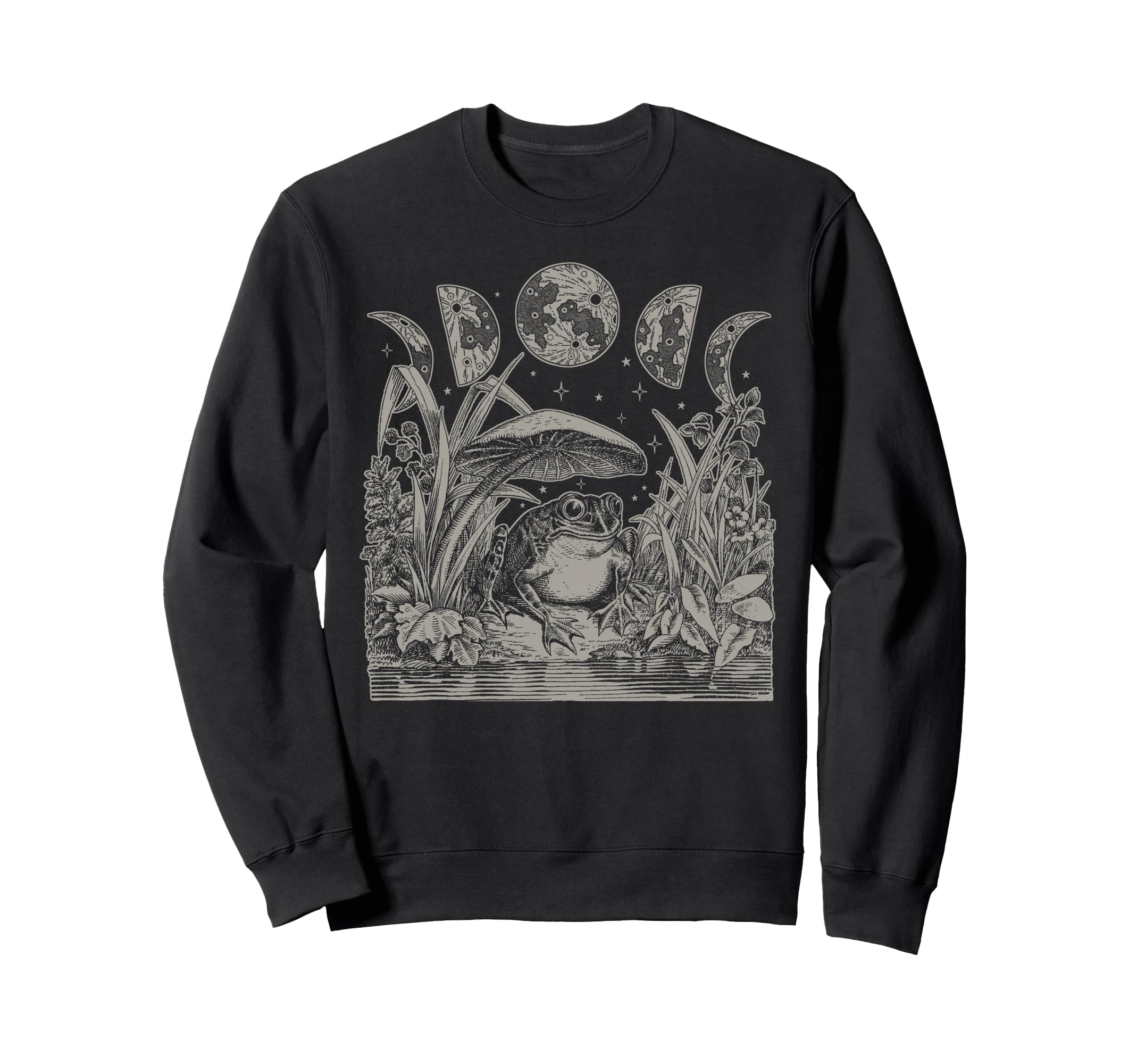 Whimsy Goth Fairycore Grunge Frog Sweatshirt - Streetwear Style Men Women - T-Shirt, Sweatshirt, Hoodie