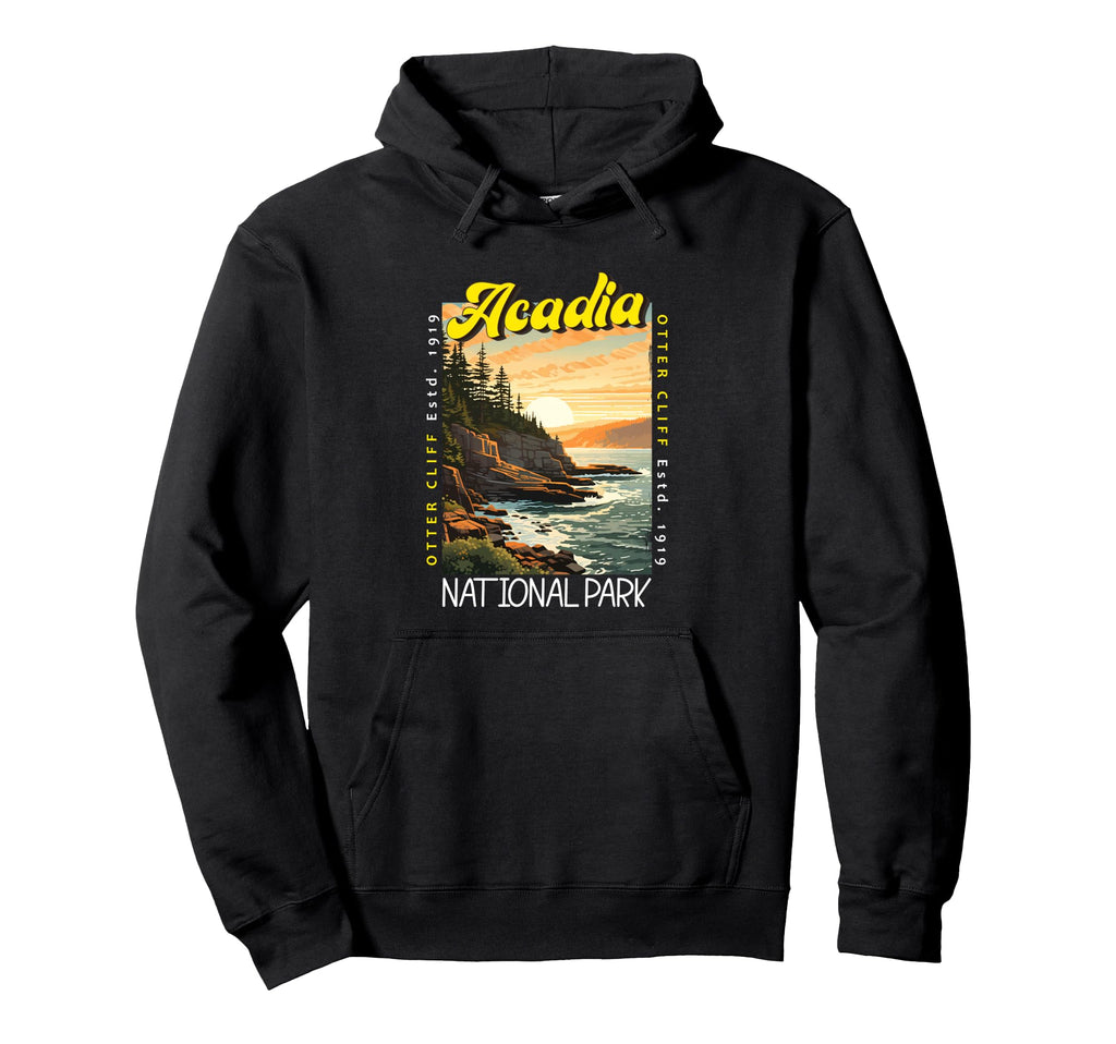 Acadia National Park Otter Cliff Maine Hoodie - Custom Art Print Unisex - T-Shirt, Sweatshirt, Hoodie