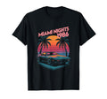 Miami Nights 1986 Synthwave Sunset T-Shirt - Casual Everyday Wear Unisex - T-Shirt, Sweatshirt, Hoodie