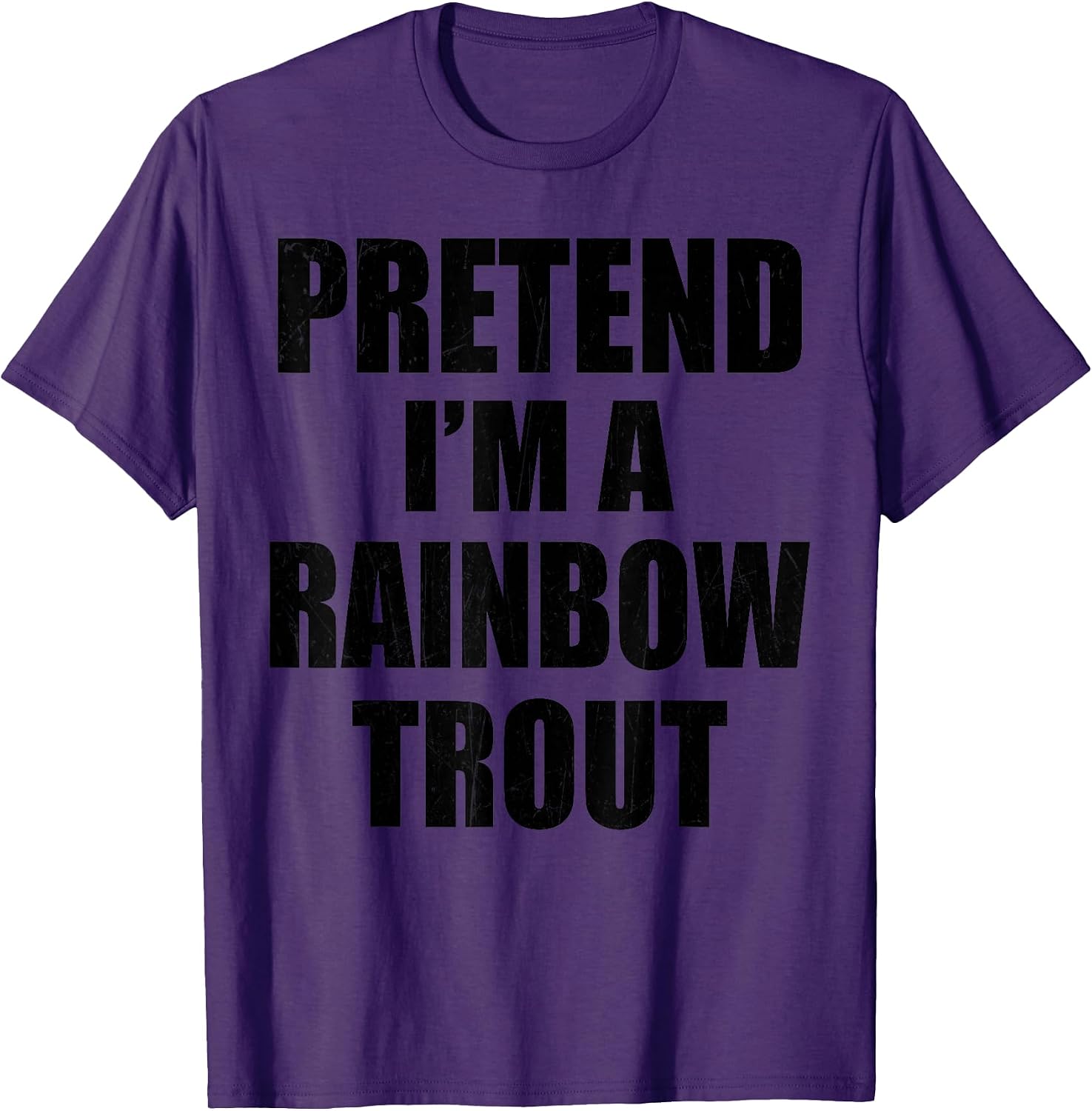 Matching Costume Pretend Im A RAINBOW TROUT - Adult & Kids T-Shirts, Sweatshirts & Hoodies apparel design preview 1