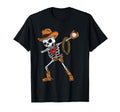 Dabbing Skeleton Baseball Cowboy T-Shirt - Fun Novelty Design for Adults - T-Shirt, Sweatshirt, Hoodie