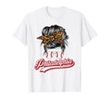 Philly Baseball Leopard Messy Bun T-Shirt - Trendy Graphic for Adults - T-Shirt, Sweatshirt, Hoodie