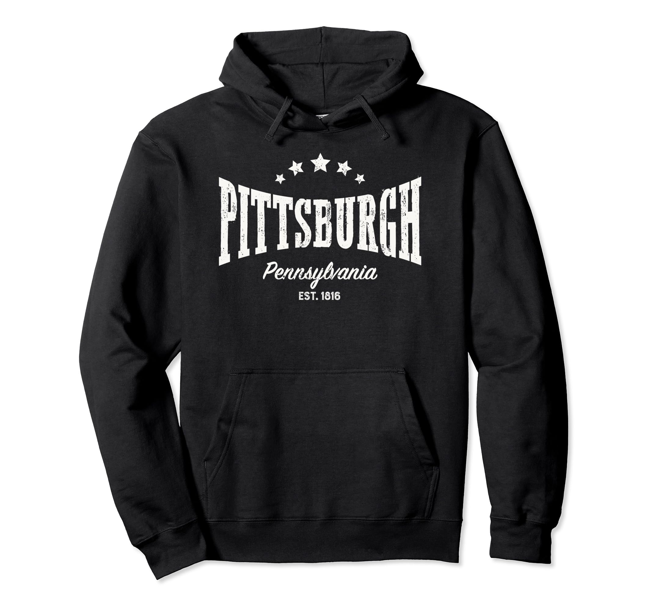 Pittsburgh Pa Distressed Home City Pride Hoodie - Custom Art Print Unisex - T-Shirt, Sweatshirt, Hoodie