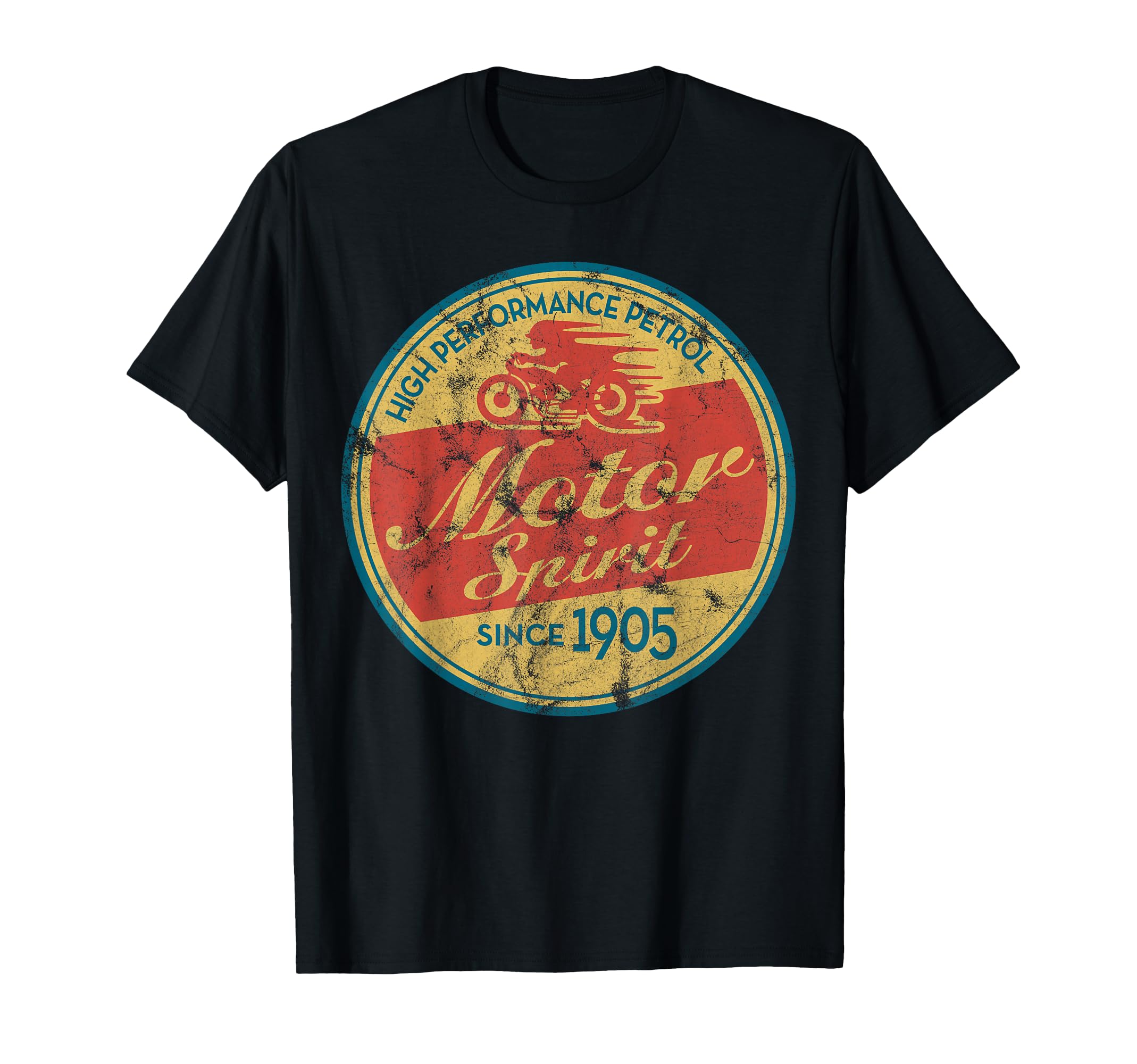 Motorcycle Distressed Shirts T-Shirt - Fun Novelty Design for Adults - T-Shirt, Sweatshirt, Hoodie