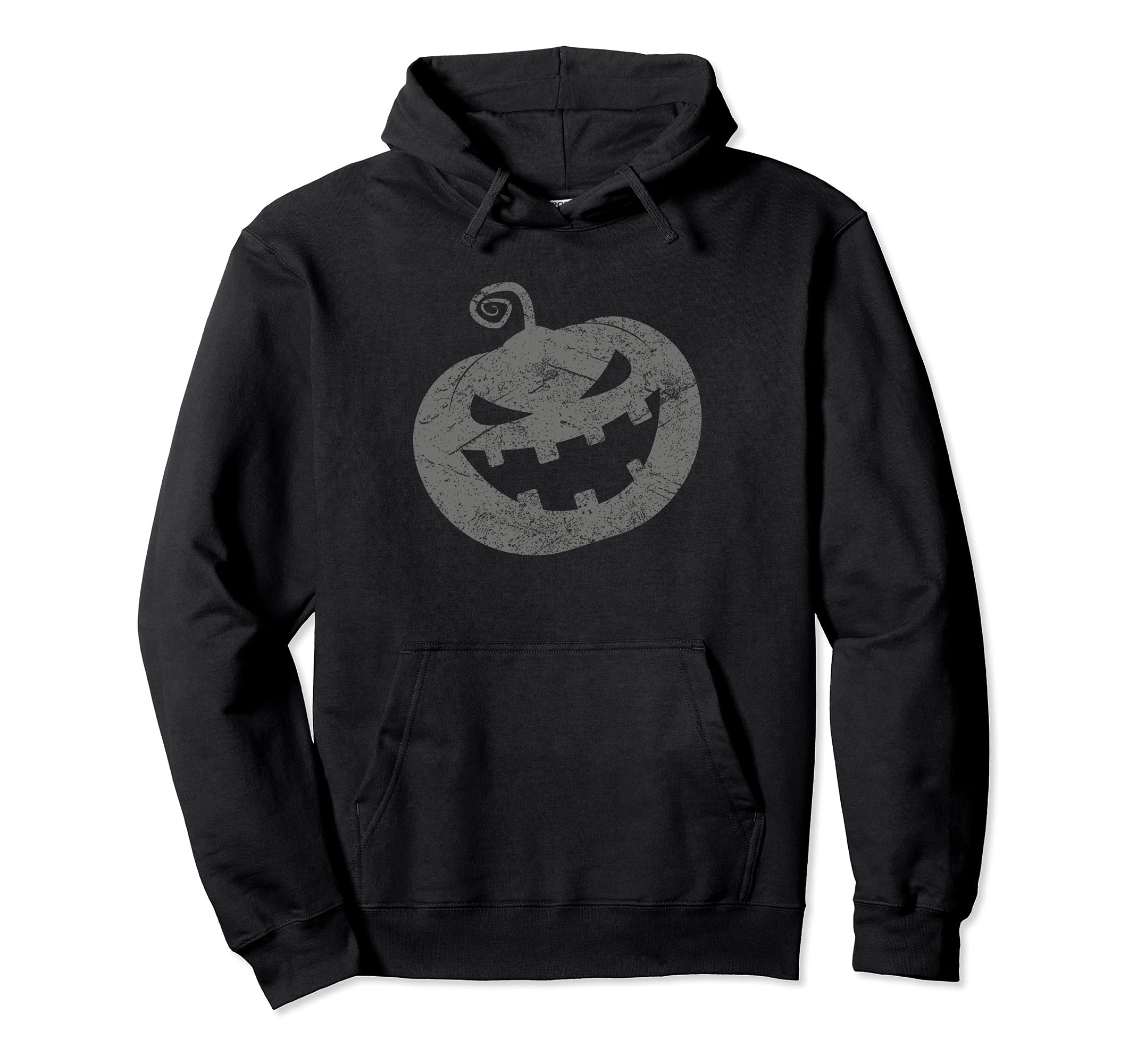 Scary Halloween Pumpkin Dark Hoodie - Custom Art Print for Adults - T-Shirt, Sweatshirt, Hoodie