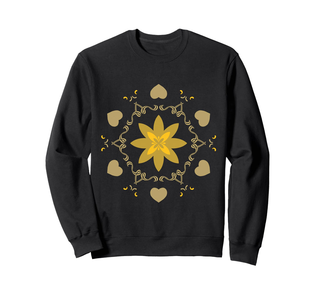 Enchanted Bloom Mandala Boho Sweatshirt - Casual Everyday Wear for Adults - T-Shirt, Sweatshirt, Hoodie