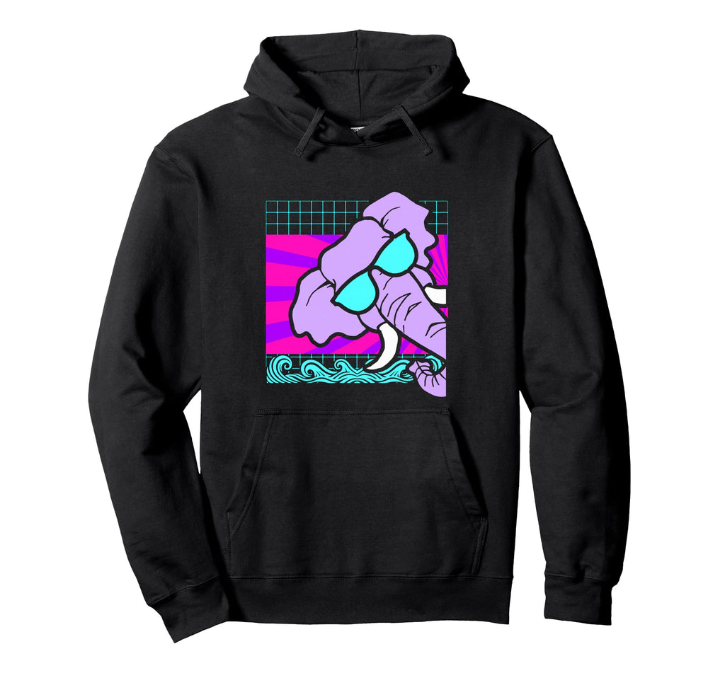 Aesthetic Vaporwave Outfits Elephant Hoodie - Fun Novelty Design Unisex - T-Shirt, Sweatshirt, Hoodie