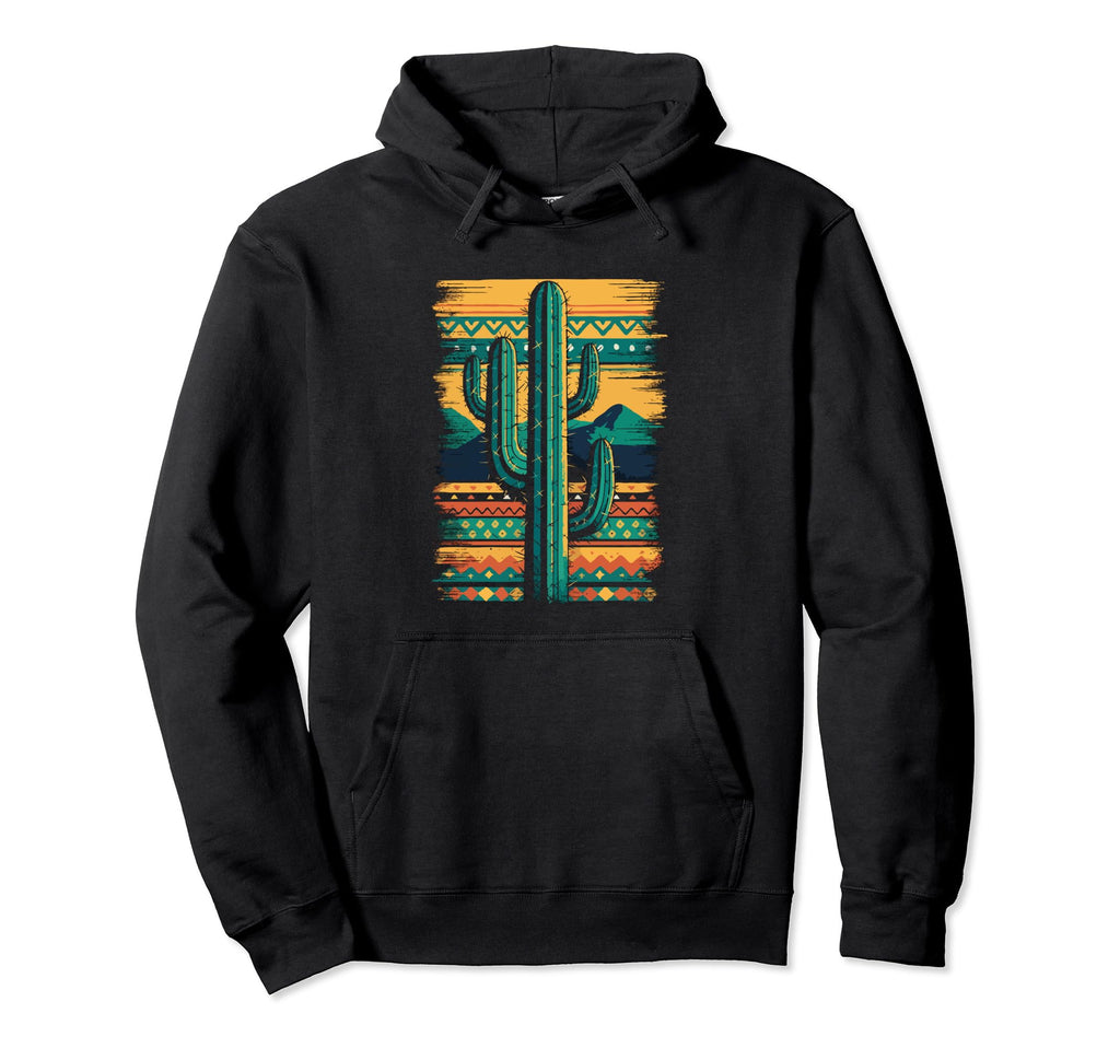 Cactus Serape Succulent Plant Cacti Botany Hoodie - Unique Graphic Unisex - T-Shirt, Sweatshirt, Hoodie