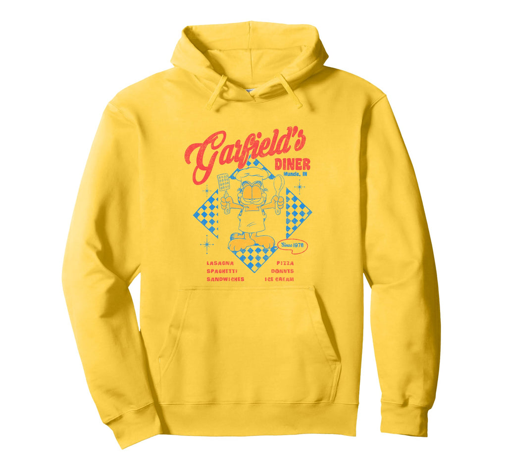 Garfield Diner Restaurant Since 1978 Hoodie - Novelty Apparel Men Women - T-Shirt, Sweatshirt, Hoodie