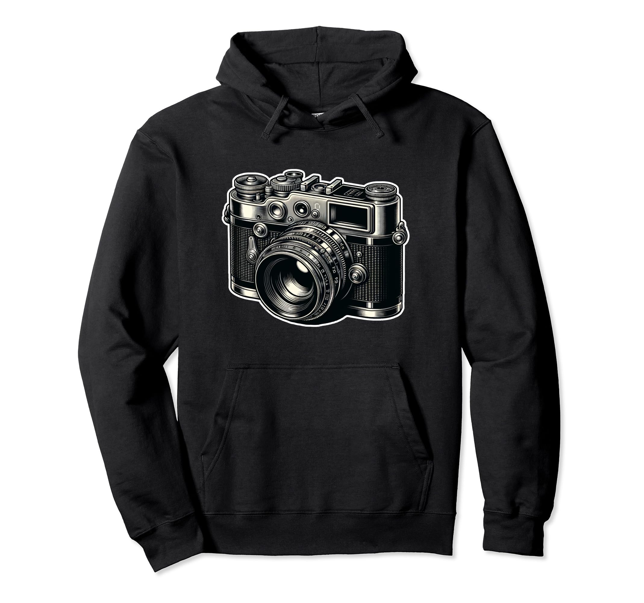 Camera Photography Hoodie - Minimalist Print for Adults - T-Shirt, Sweatshirt, Hoodie