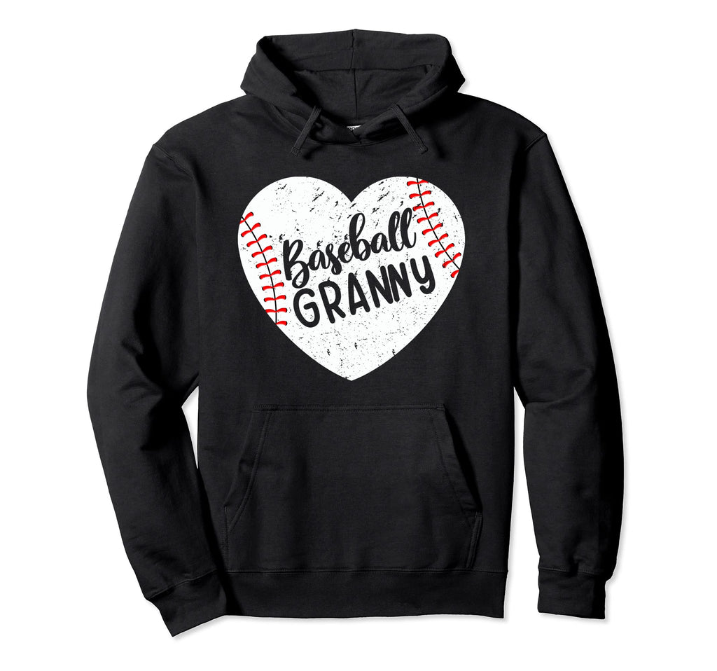 Baseball Granny Heart Baseball Grandma Hoodie - Custom Art Print Unisex - T-Shirt, Sweatshirt, Hoodie