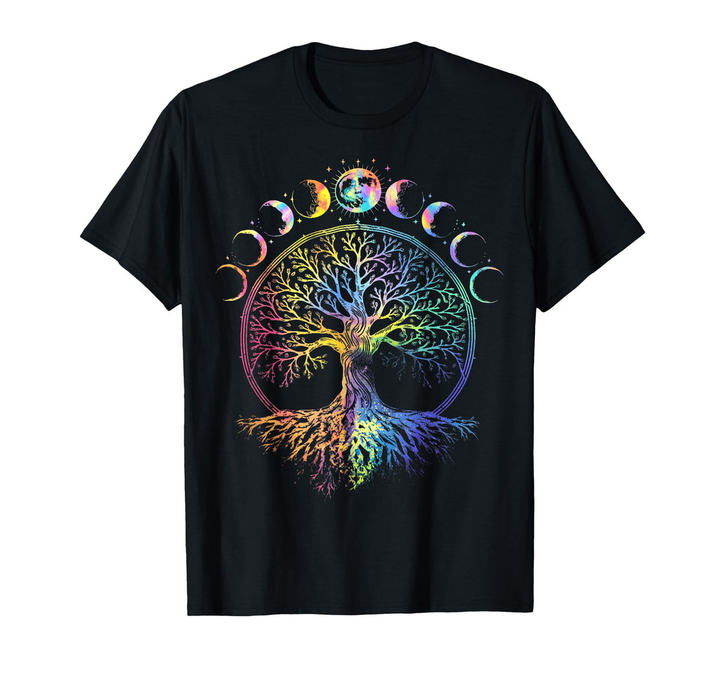 Boho Life Tree Phases Moon Bohemian T-Shirt - Novelty Apparel Men Women - T-Shirt, Sweatshirt, Hoodie