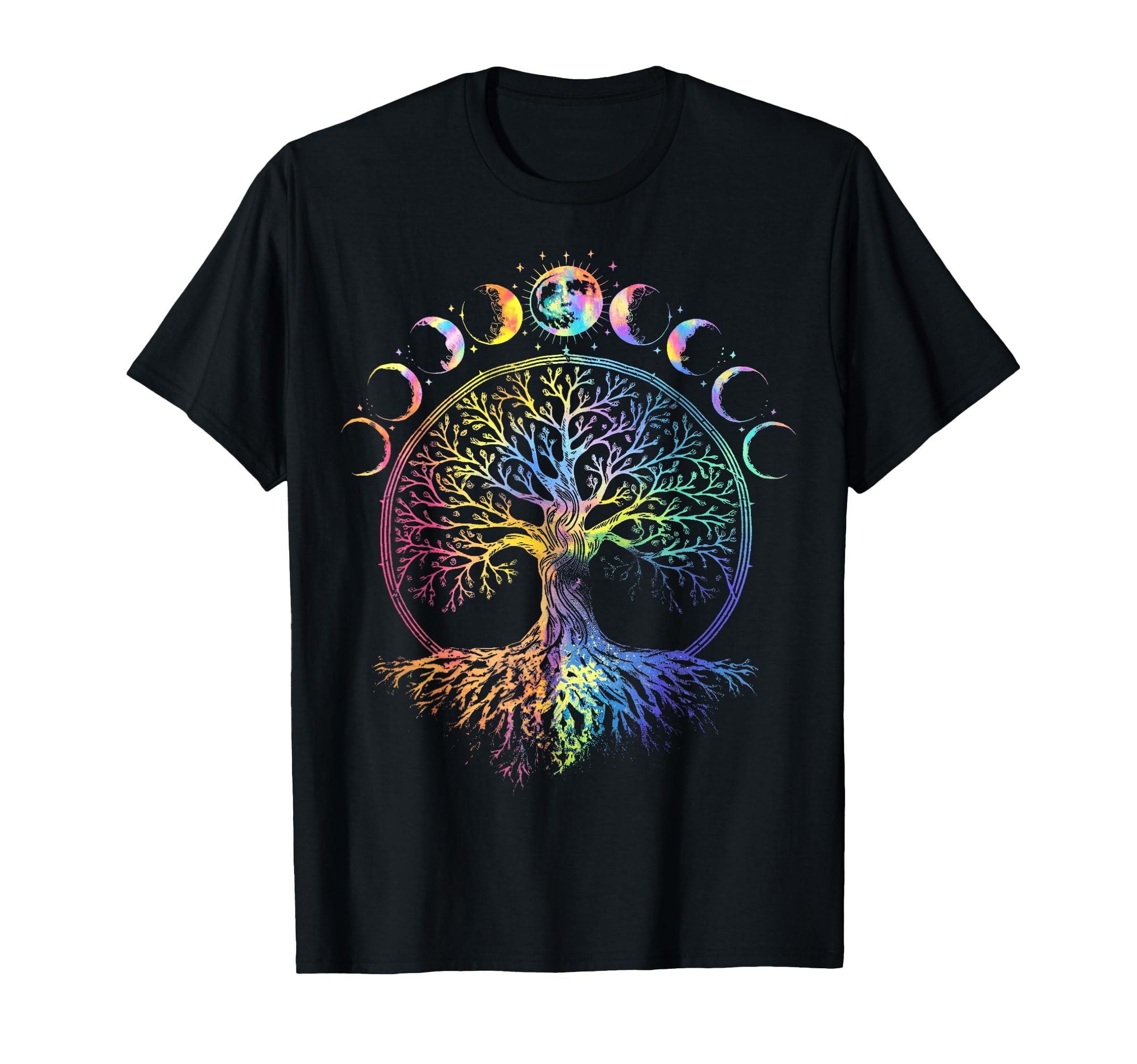 Boho Life Tree Phases Moon Bohemian T-Shirt - Novelty Apparel Men Women - T-Shirt, Sweatshirt, Hoodie