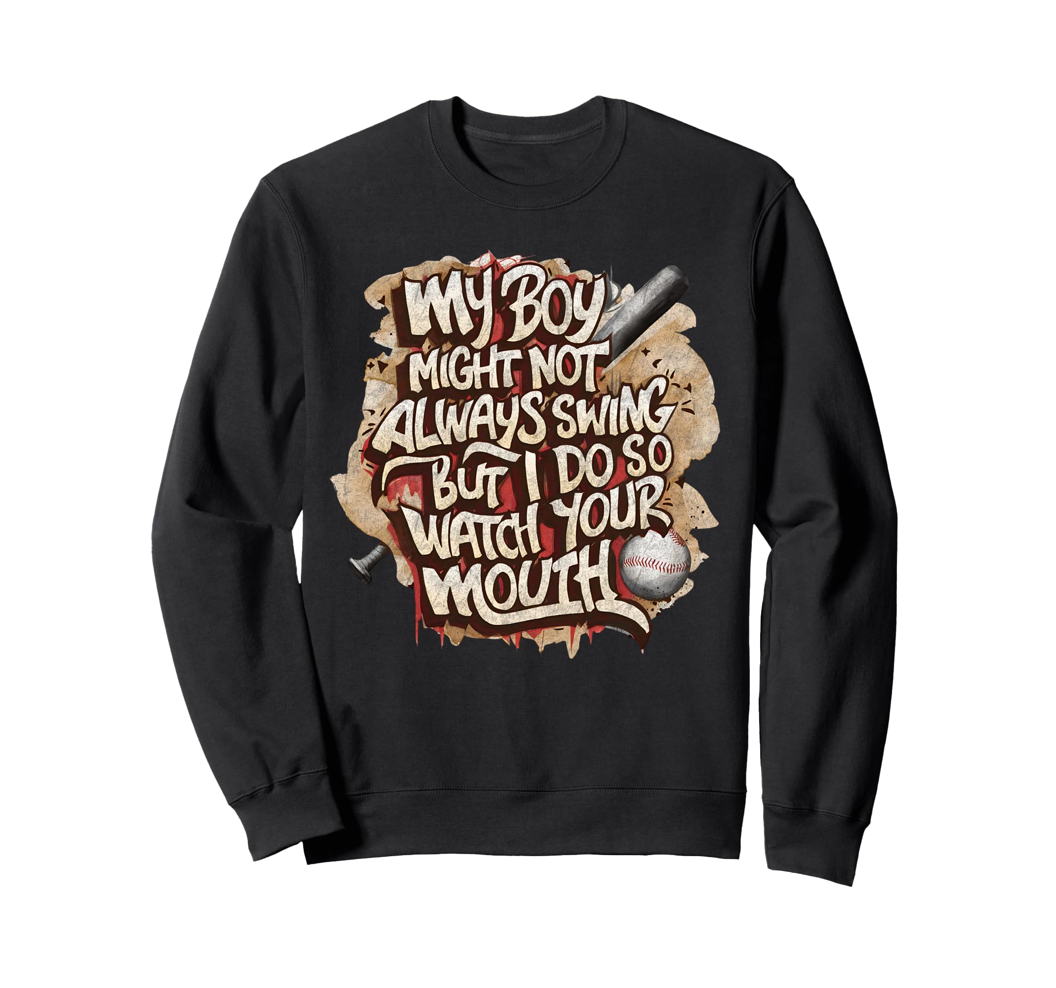 My Might Not Always Swing But I Sweatshirt - Aesthetic Graphic Men Women - T-Shirt, Sweatshirt, Hoodie