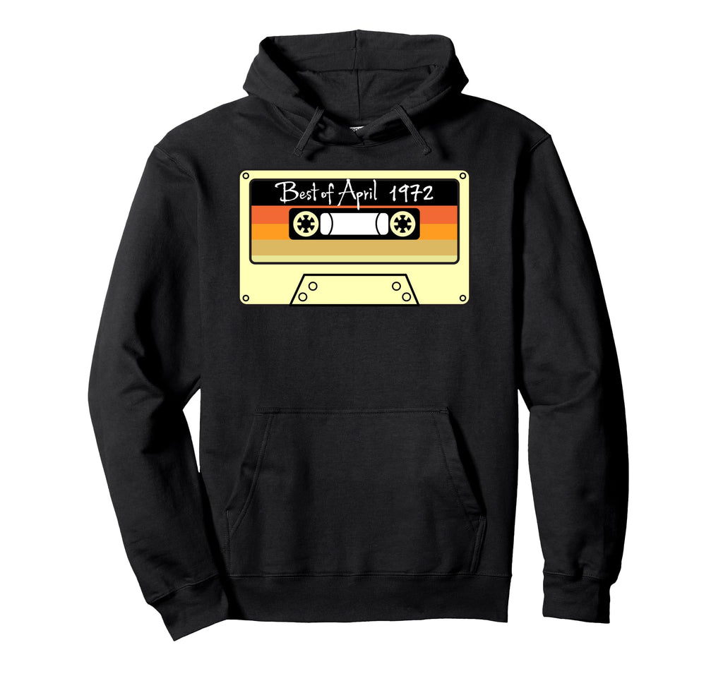 Best April 1972 Birthday Gift Cassette Hoodie - Custom Art Print Unisex - T-Shirt, Sweatshirt, Hoodie