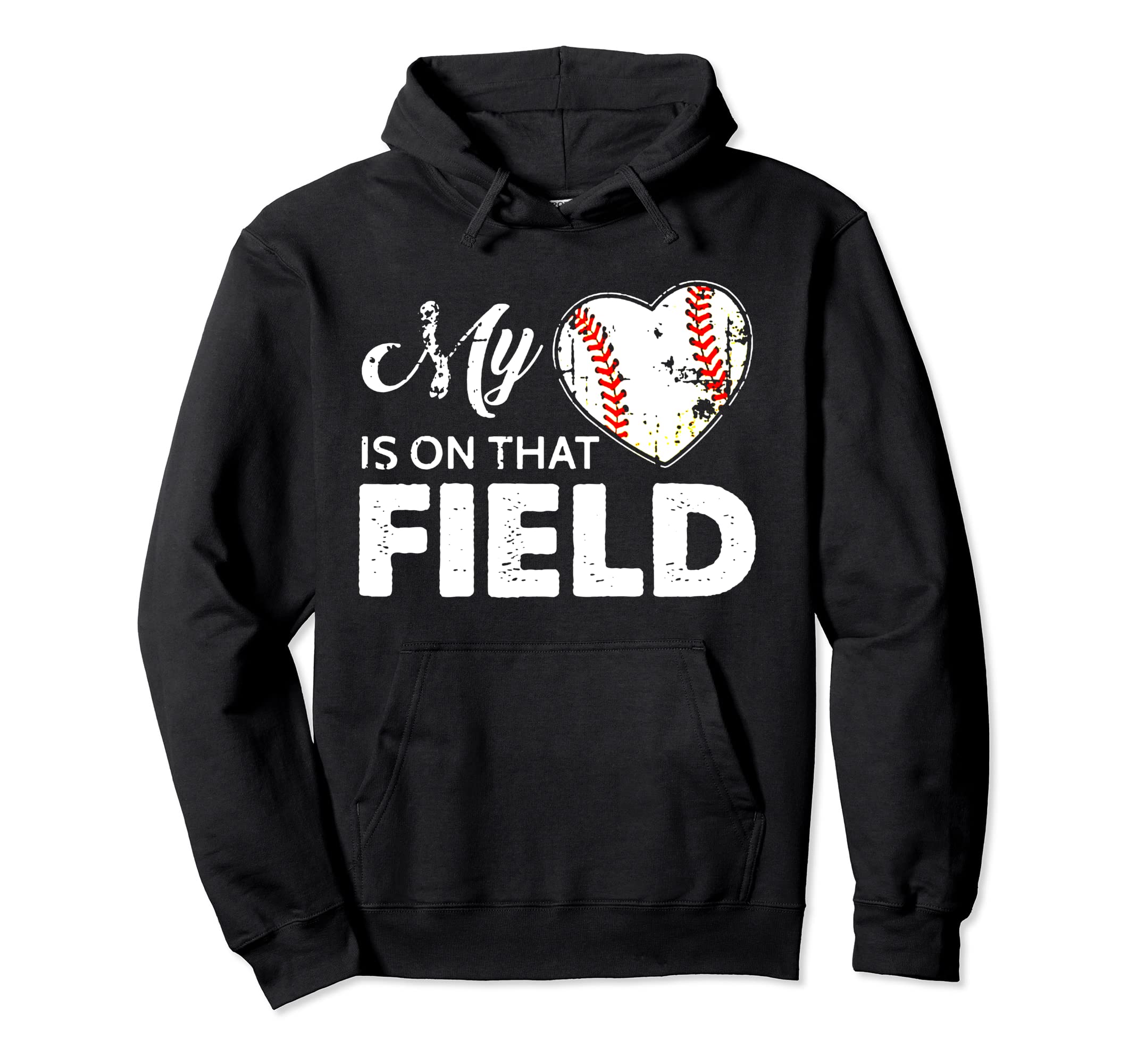 My Heart Is That Field Funny Baseball Hoodie - Aesthetic Graphic Men Women - T-Shirt, Sweatshirt, Hoodie