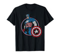 Marvel Avengers Captain America Comic T-Shirt - Novelty Apparel Unisex - T-Shirt, Sweatshirt, Hoodie