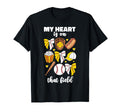 My Heart Is That Field Half Baseball And T-Shirt - Custom Art Print Unisex - T-Shirt, Sweatshirt, Hoodie
