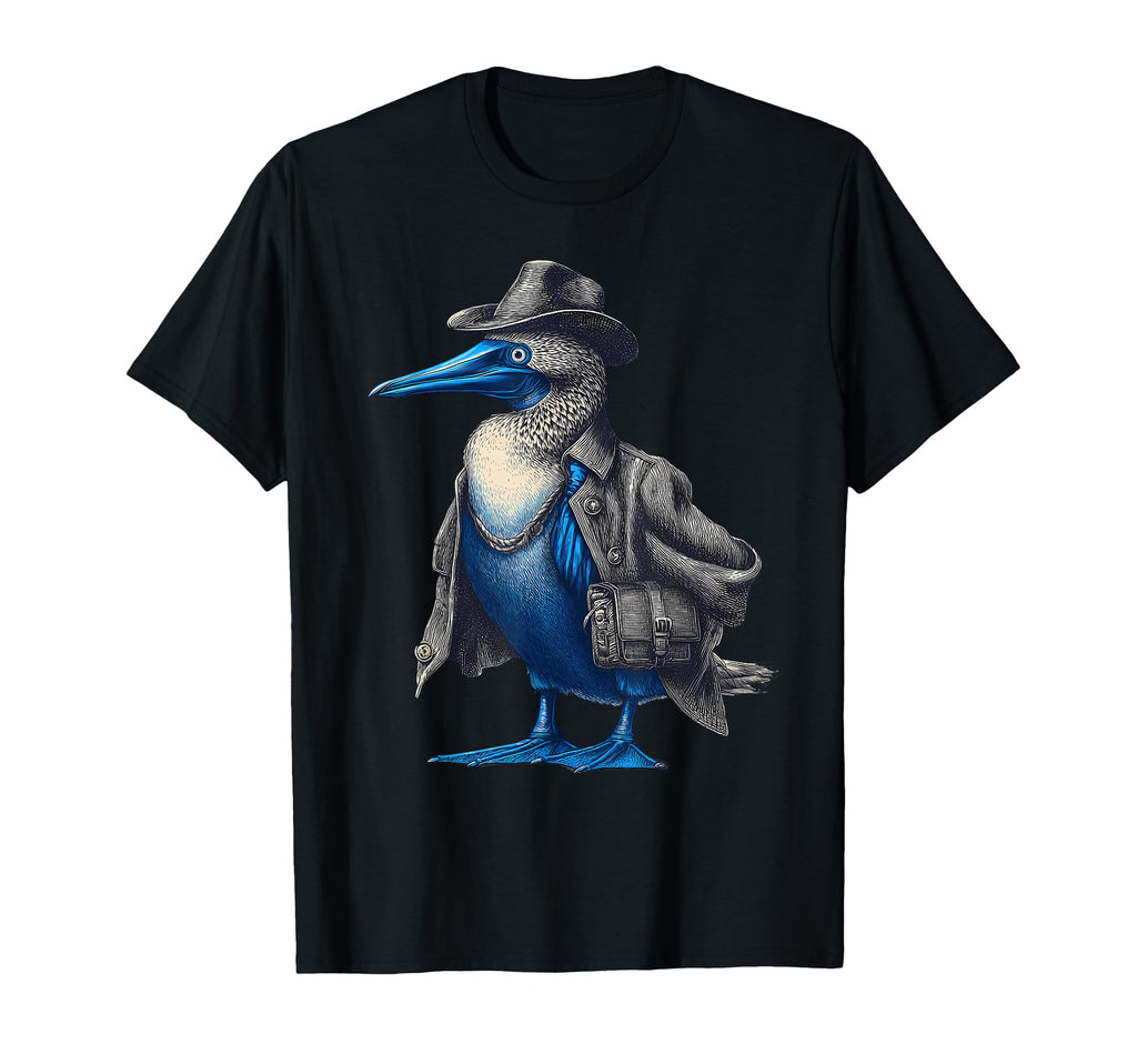 Blue Footed Booby Cowboy Cowgirl T-Shirt - Custom Art Print Men Women - T-Shirt, Sweatshirt, Hoodie