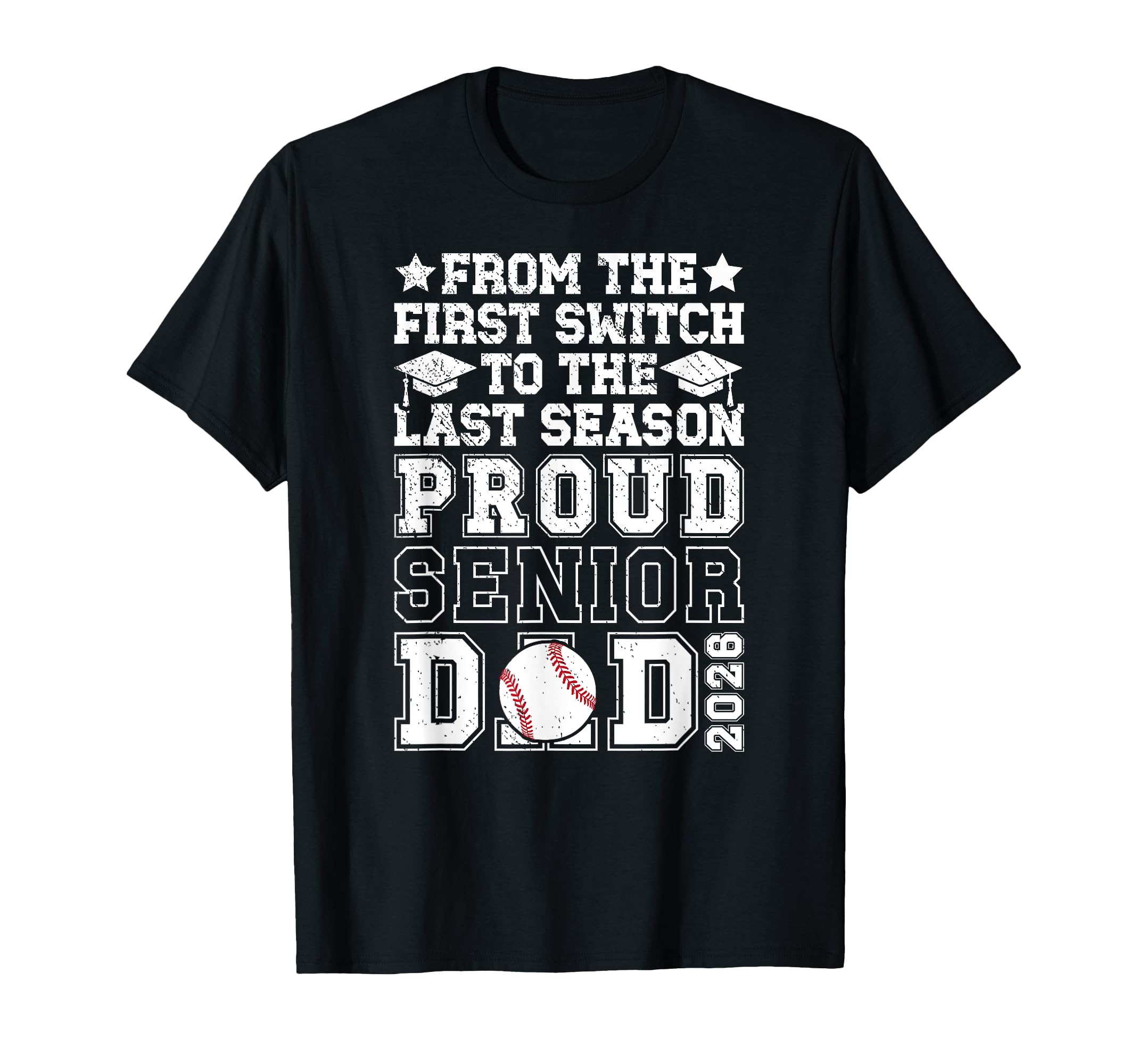 Proud Baseball Senior Dad 2026 T-Shirt - Custom Art Print Men Women - T-Shirt, Sweatshirt, Hoodie