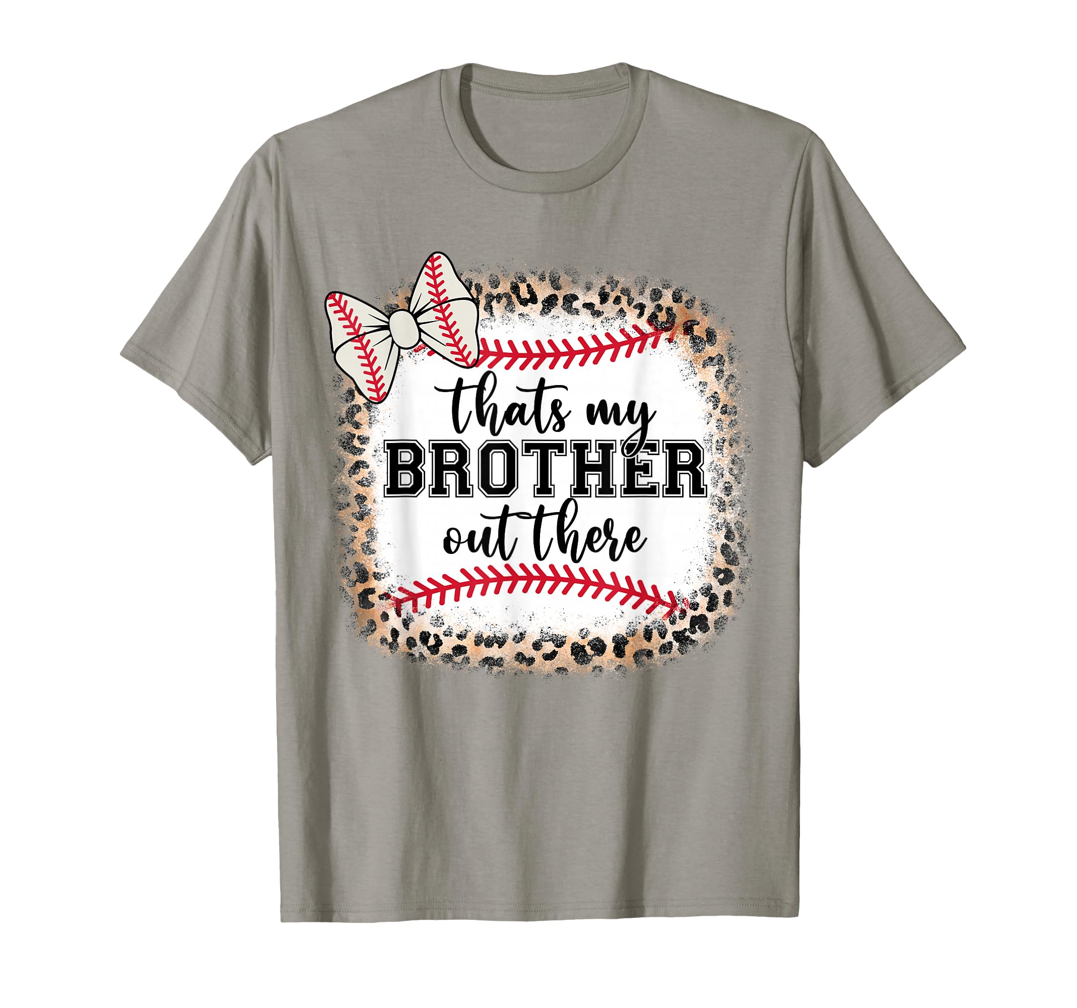 Baseball Sister Thats My Brother Out T-Shirt - Trendy Graphic for Adults - T-Shirt, Sweatshirt, Hoodie