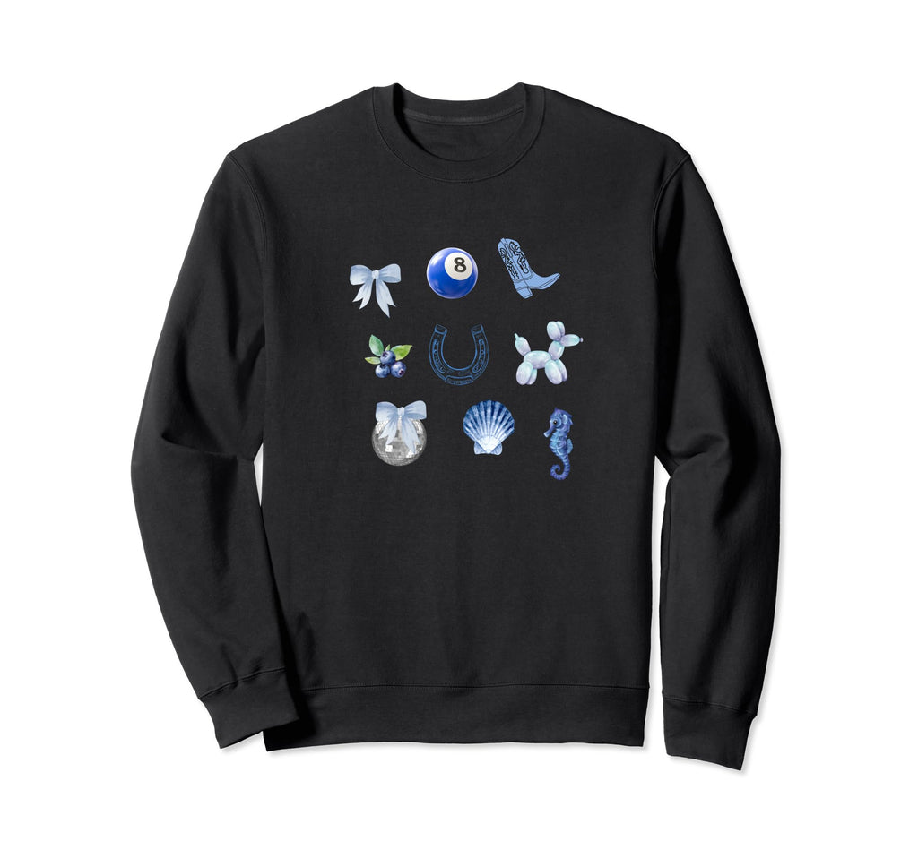 Coastal Grandma Coquette Blue Sweatshirt - Streetwear Style Unisex - T-Shirt, Sweatshirt, Hoodie