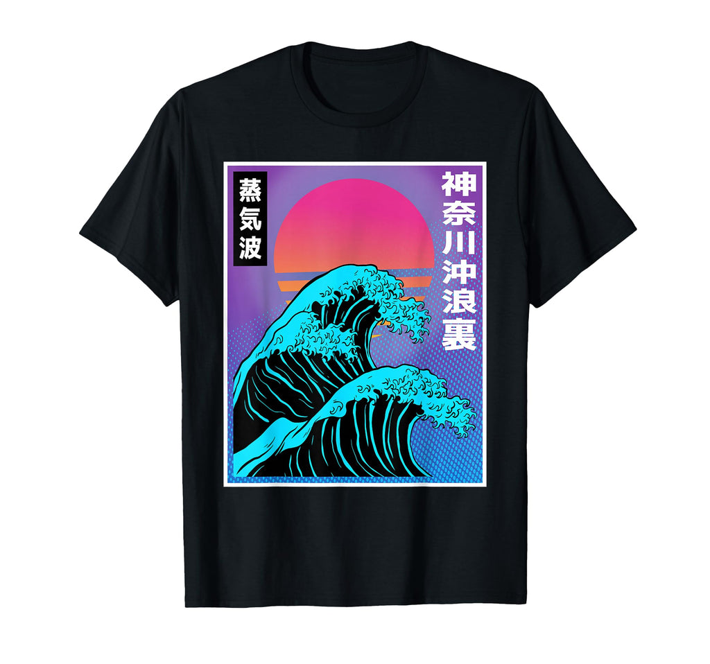 Great Wave Kanagawa Japanese 90S T-Shirt - Novelty Apparel Men Women - T-Shirt, Sweatshirt, Hoodie