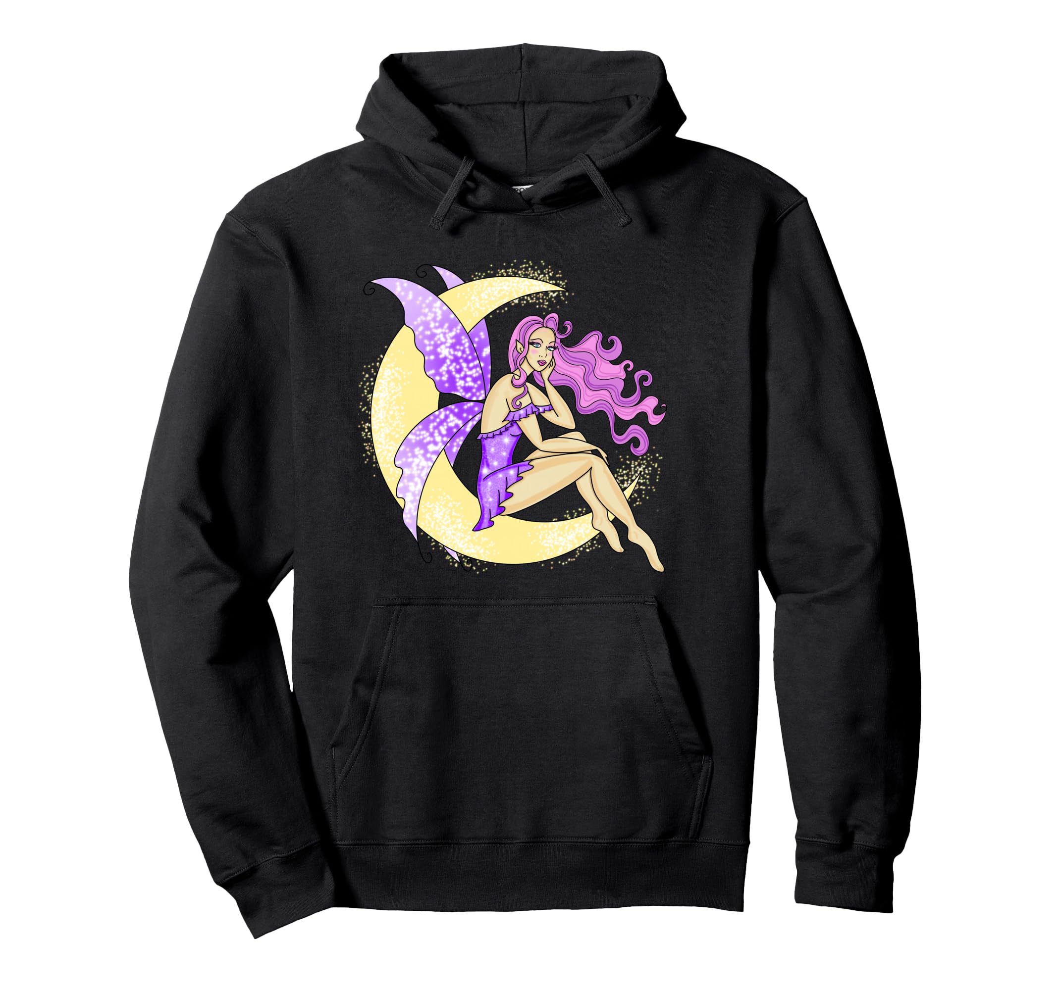 Y2K Fairy Moon Stars Fairycore Hoodie - Casual Everyday Wear Men Women - T-Shirt, Sweatshirt, Hoodie