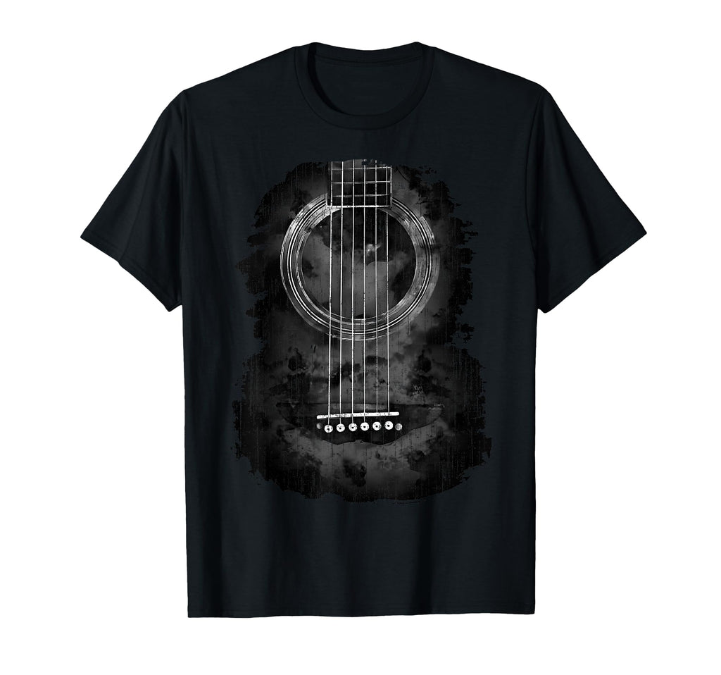 Distressed Acoustic Guitar Rock Roll T-Shirt - Trendy Graphic Men Women - T-Shirt, Sweatshirt, Hoodie